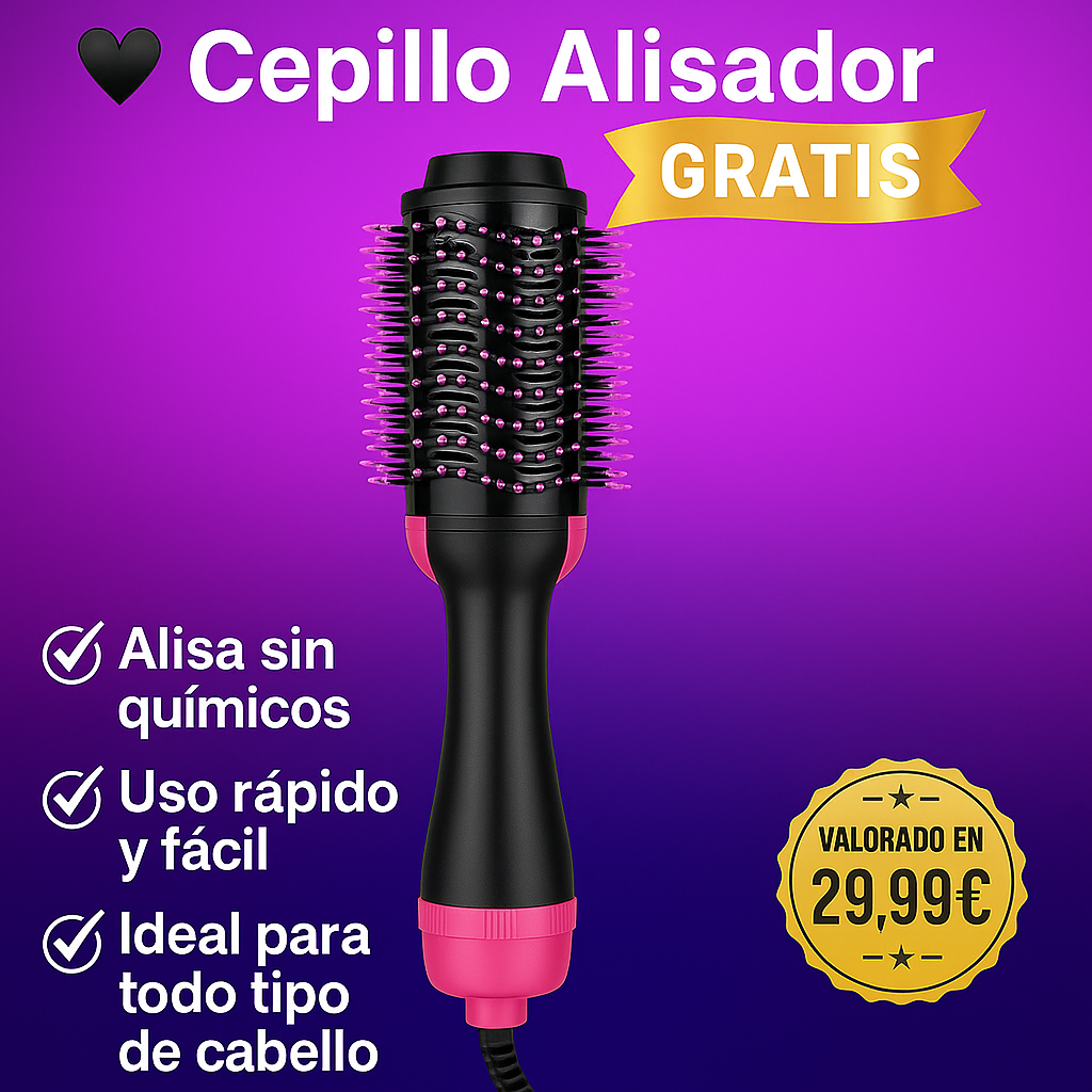 🔥 ¡Adiós al cabello maltratado, débil y rebelde! 🔥 Cepillo Gratis!